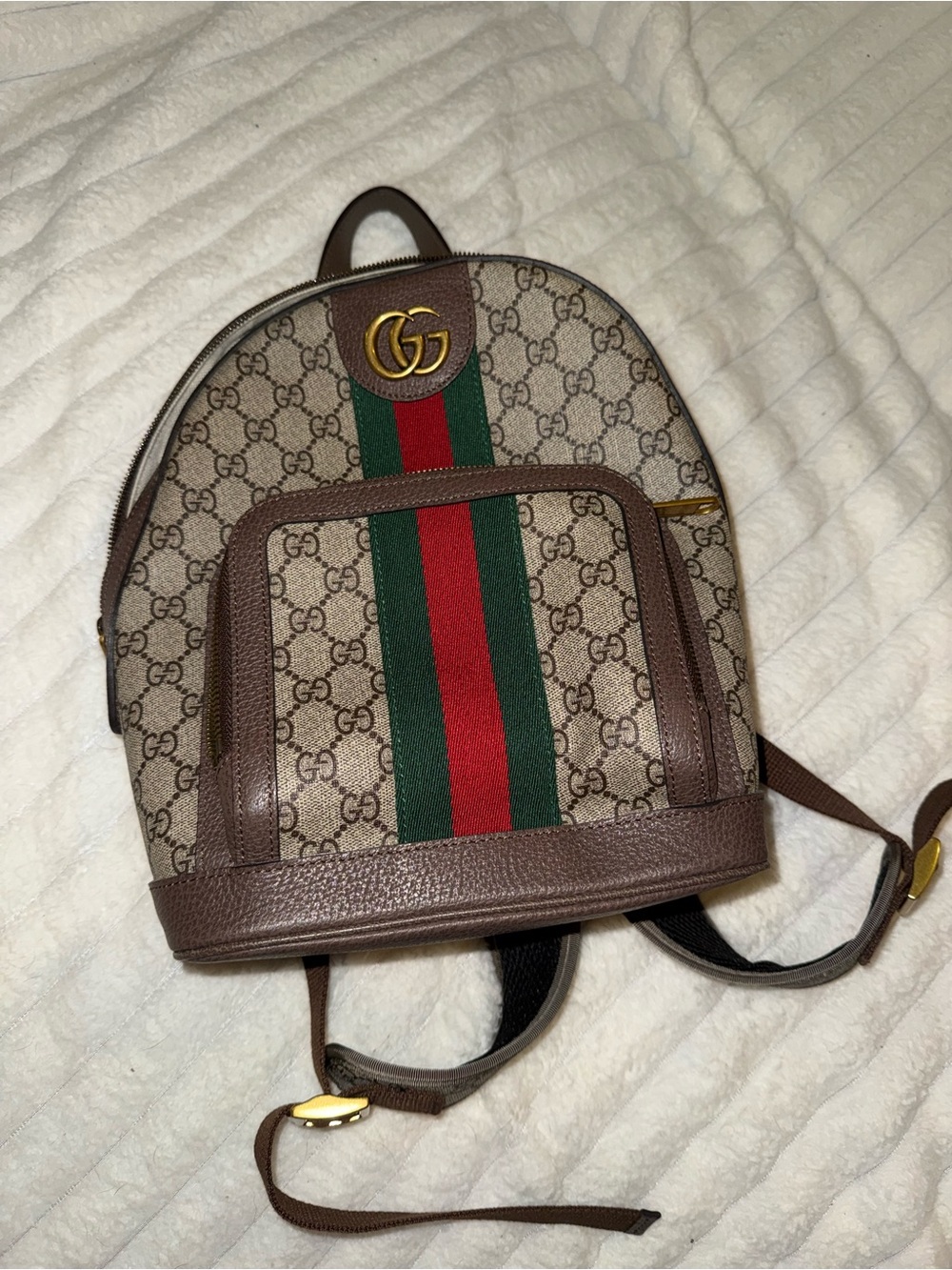 Gucci Brown GG Canvas Mini Backpack